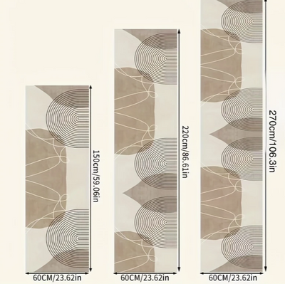 Tapis de cuisine – Beige/Blanc