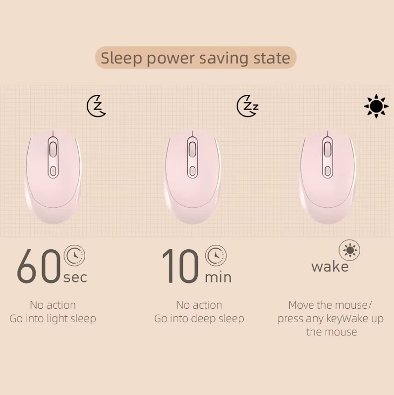 Souris sans fil Design POP - Différentes couleurs