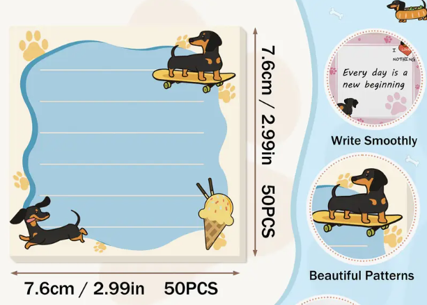 notitieblok teckel willekeurig