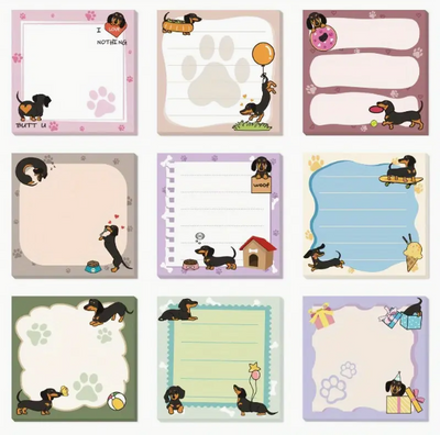 notitieblok teckel willekeurig