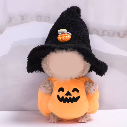 Halloween Outfit Pumpkin For Labubu