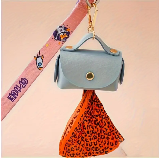Porte-sac à crottes 3 couleurs (rose, bleu, crème)