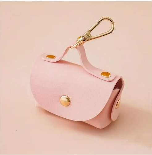 Porte-sac à crottes 3 couleurs (rose, bleu, crème)