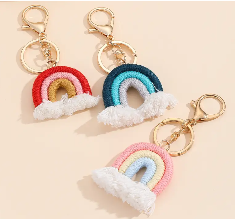 Porte-clés arc-en-ciel