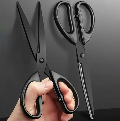 Ciseaux en acier inoxydable noir – 18 cm