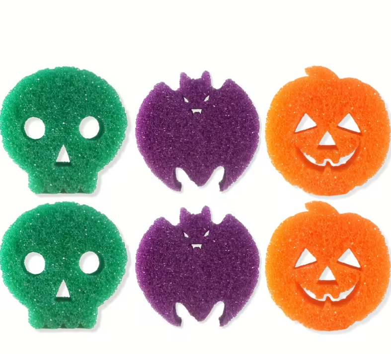 6-pack Halloween Cleaning Sponges
