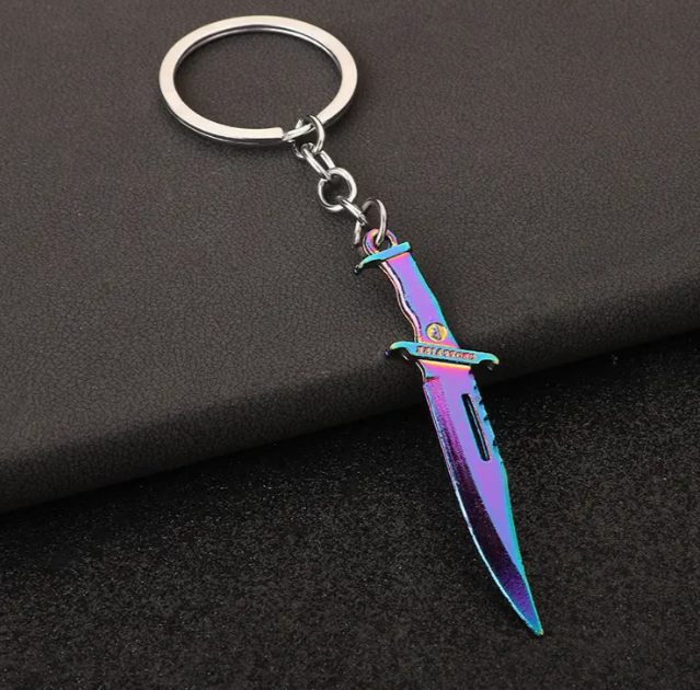 Porte-clés couteau holographique