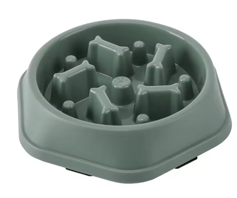 Voerbak met antislip bodem die niet verschuift tijdens het eten.