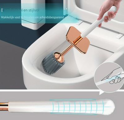 Brosse WC et support Aokala Blanc/Noir