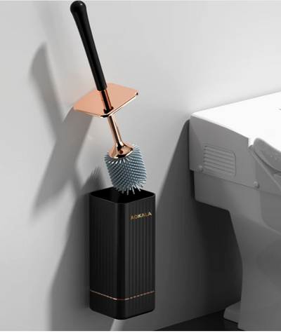 Brosse WC et support Aokala Blanc/Noir