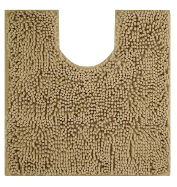 Tapis de toilette Noir - Beige - Bleu Gris