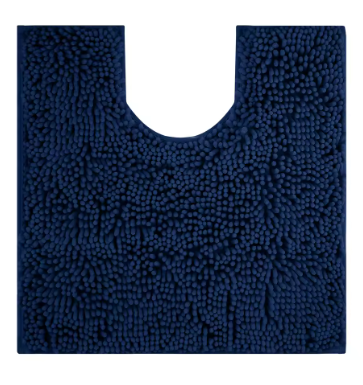 Tapis de toilette Noir - Beige - Bleu Gris