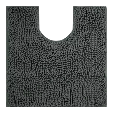 Tapis de toilette Noir - Beige - Bleu Gris