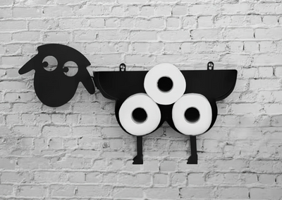 Porte-rouleau de papier toilette Black Sheep - Noir mat