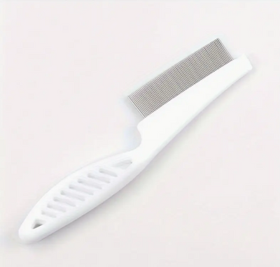 Peigne anti-puces blanc pour animaux de compagnie