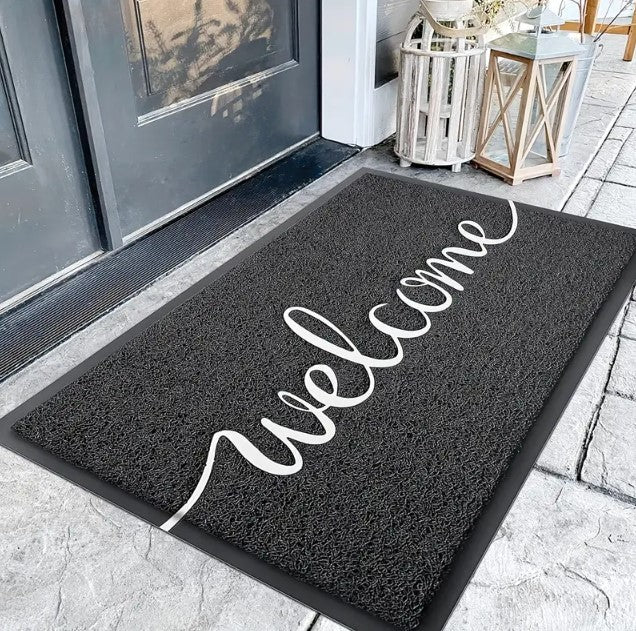 Paillasson noir WELCOME Deux tailles
