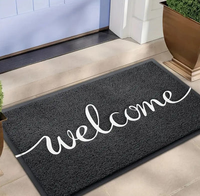 Paillasson noir WELCOME Deux tailles